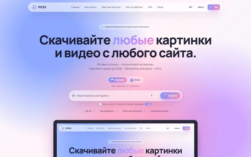 PICEX — Веб-инструмент
